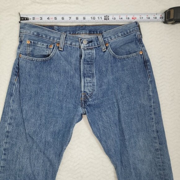 Levi's 501 Button Fly Jeans 33/30 - Picture 5 of 9